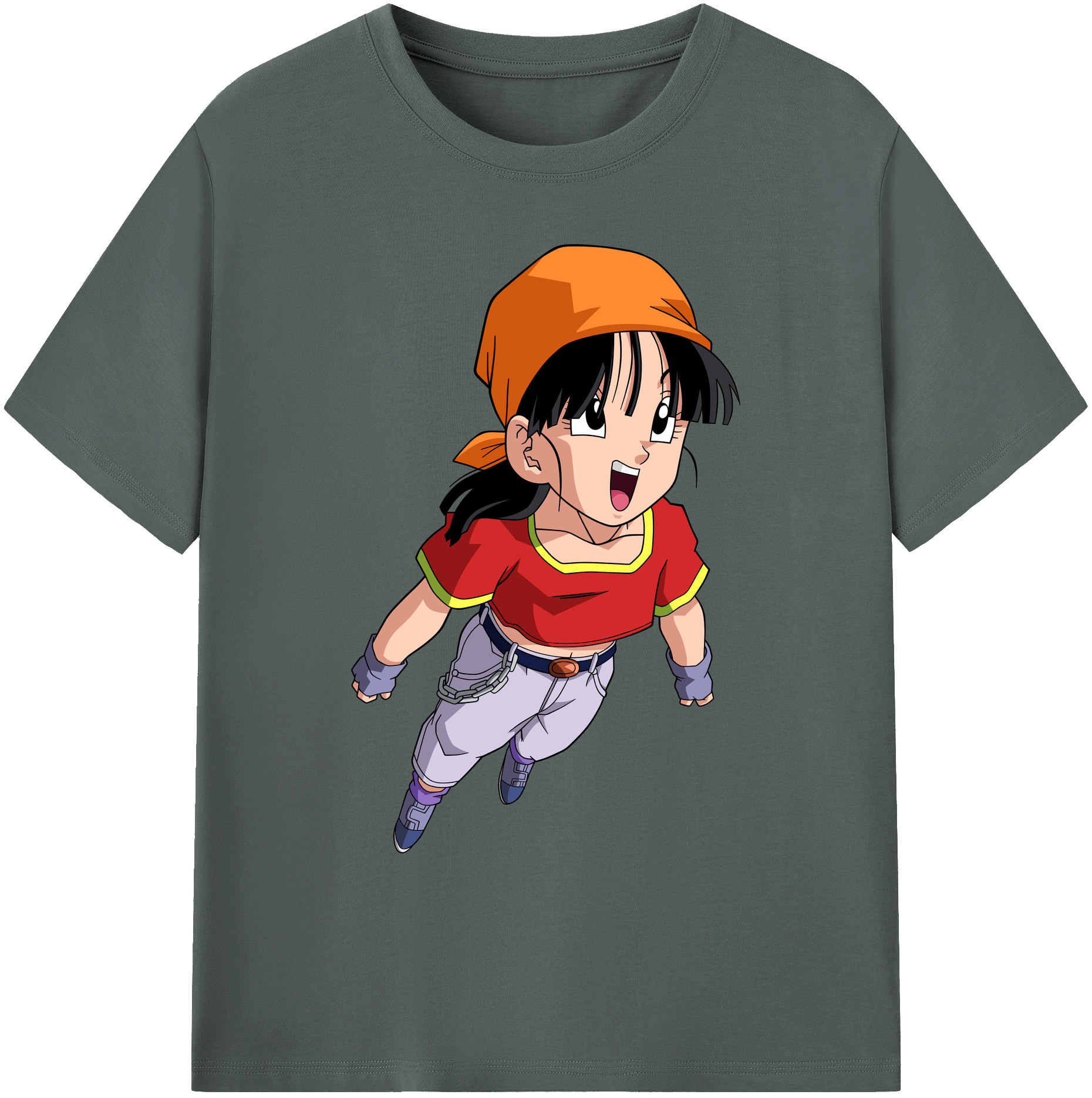 （画像用） ドラゴンボール パン DRAGON BALL Pan 綿100％ メンズ半袖Tシャツ｜肌触りやわらか＆通気性